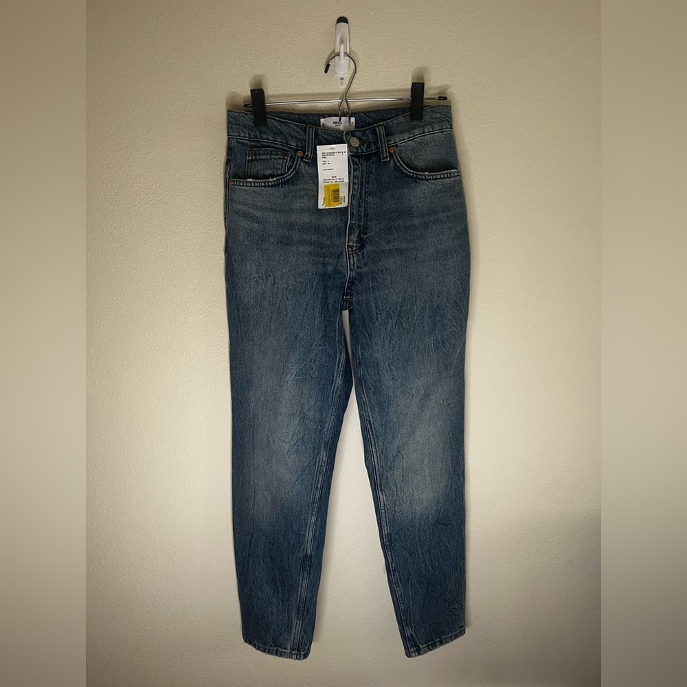 NWT Mango Dirty Dark Wash Campanya Straight Leg Jeans